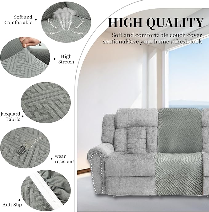 100% Waterproof Sectional Recliner Couch Covers