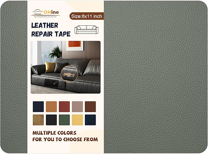 ONine Leather Repair Patch, Self-Adhesive Couch Patch, Car Seats Backpack