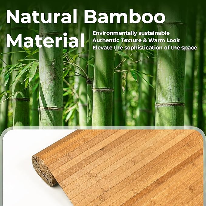 Bamboo Wall Panel, Peel and Stick wall Panels, paneles decorativos para pared