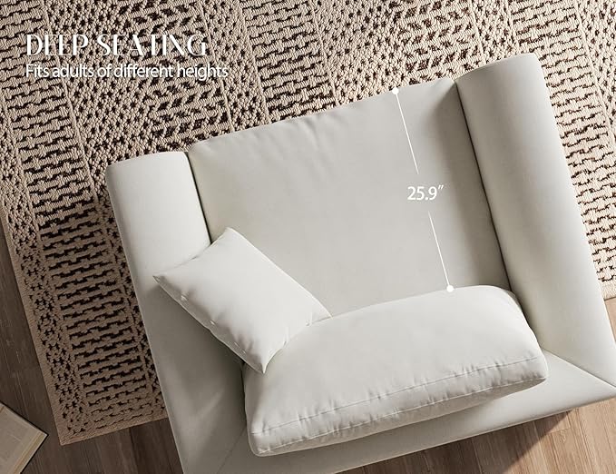 ohllob 48.6" Single Sofa, Small Boneless Couches