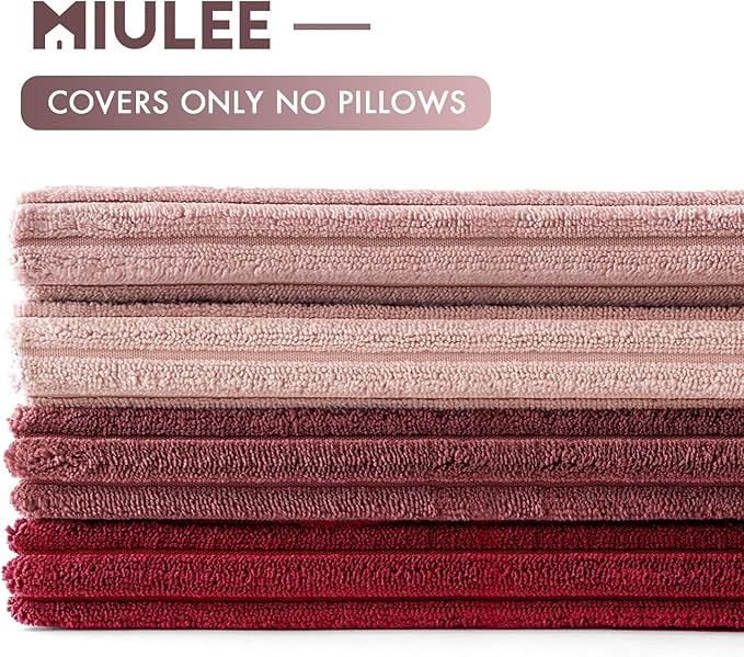 MIULEE Boho Farmhouse Throw Pillow Covers 18x18 Inch Set of 4 Romantic