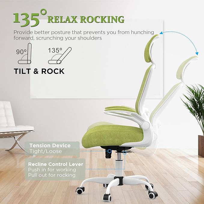 Mimoglad Office Chair, High Back Ergonomic Desk Chair