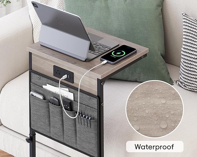 Vagusicc C-Shaped End Table Set of 2