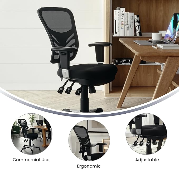 Flash Furniture Nicholas Mid-Back Swivel Desk Chair