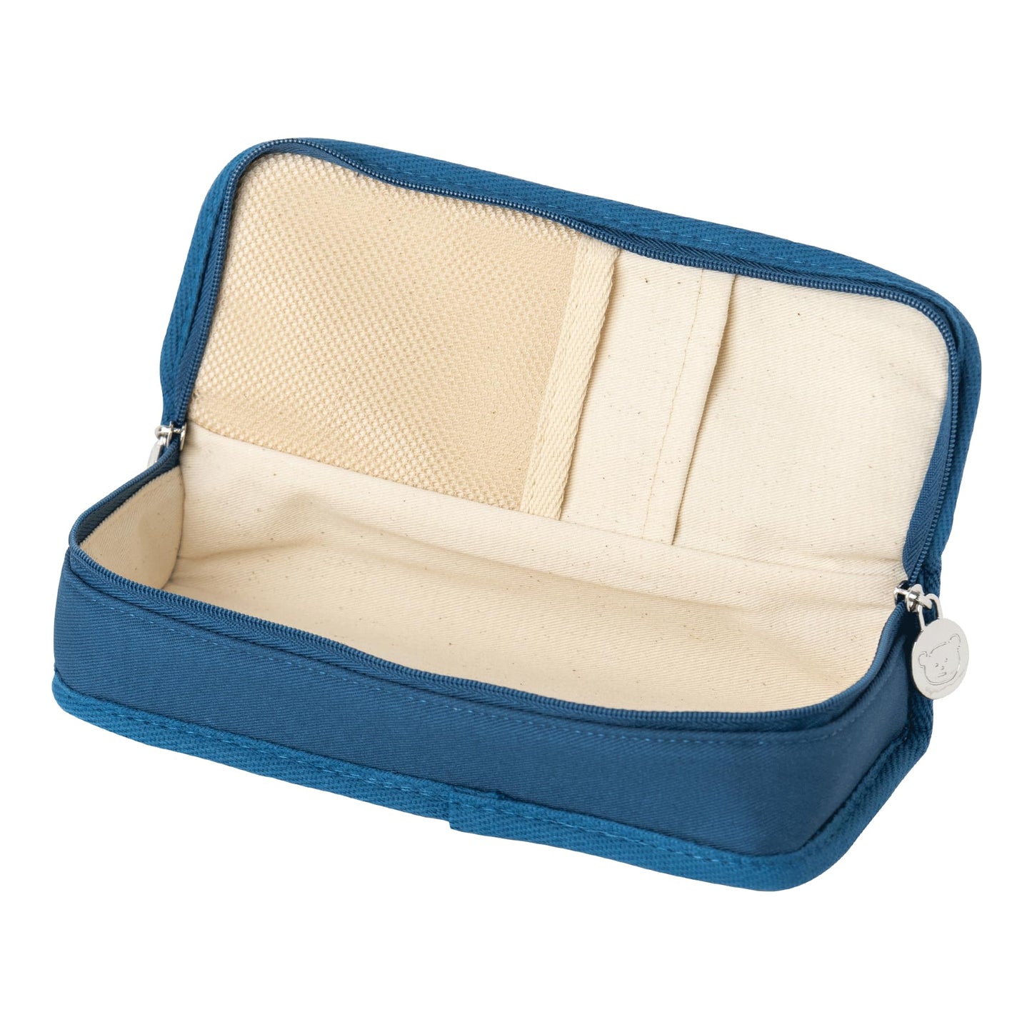 brunch brother Daily Blue Pencil Case, Large Capacity Pencil Pouch with Ample Storage, Simple Design for Students and Professionals