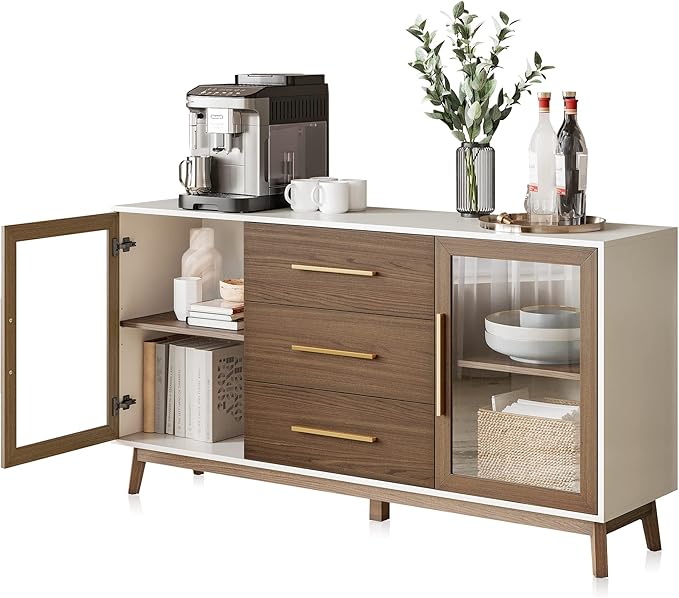BELLEZE 60‘’ Sideboard Buffet, Console Table