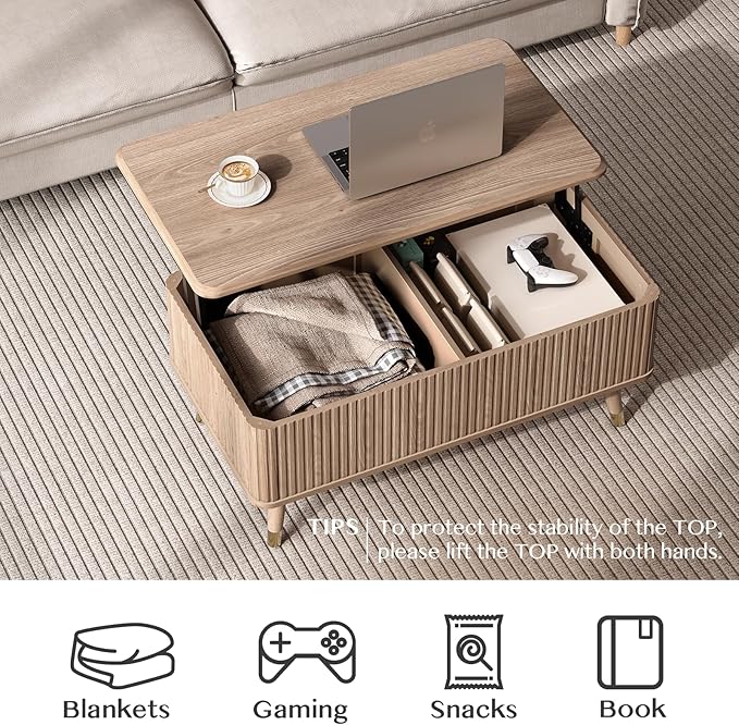 JOINICE Lift Top Coffee Table