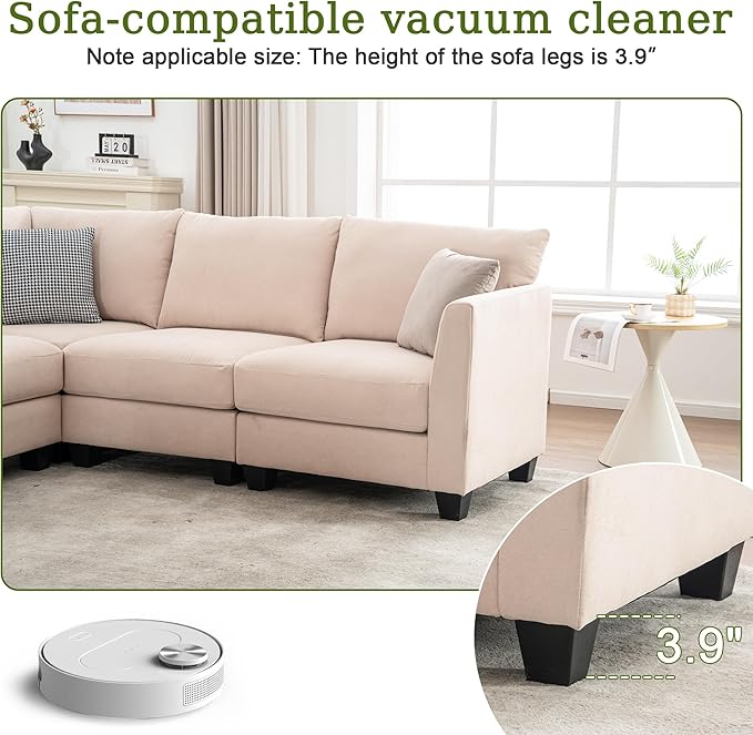 150.4" Large Sectional Couches for Living Room, 8 Seater L Shaped Modular