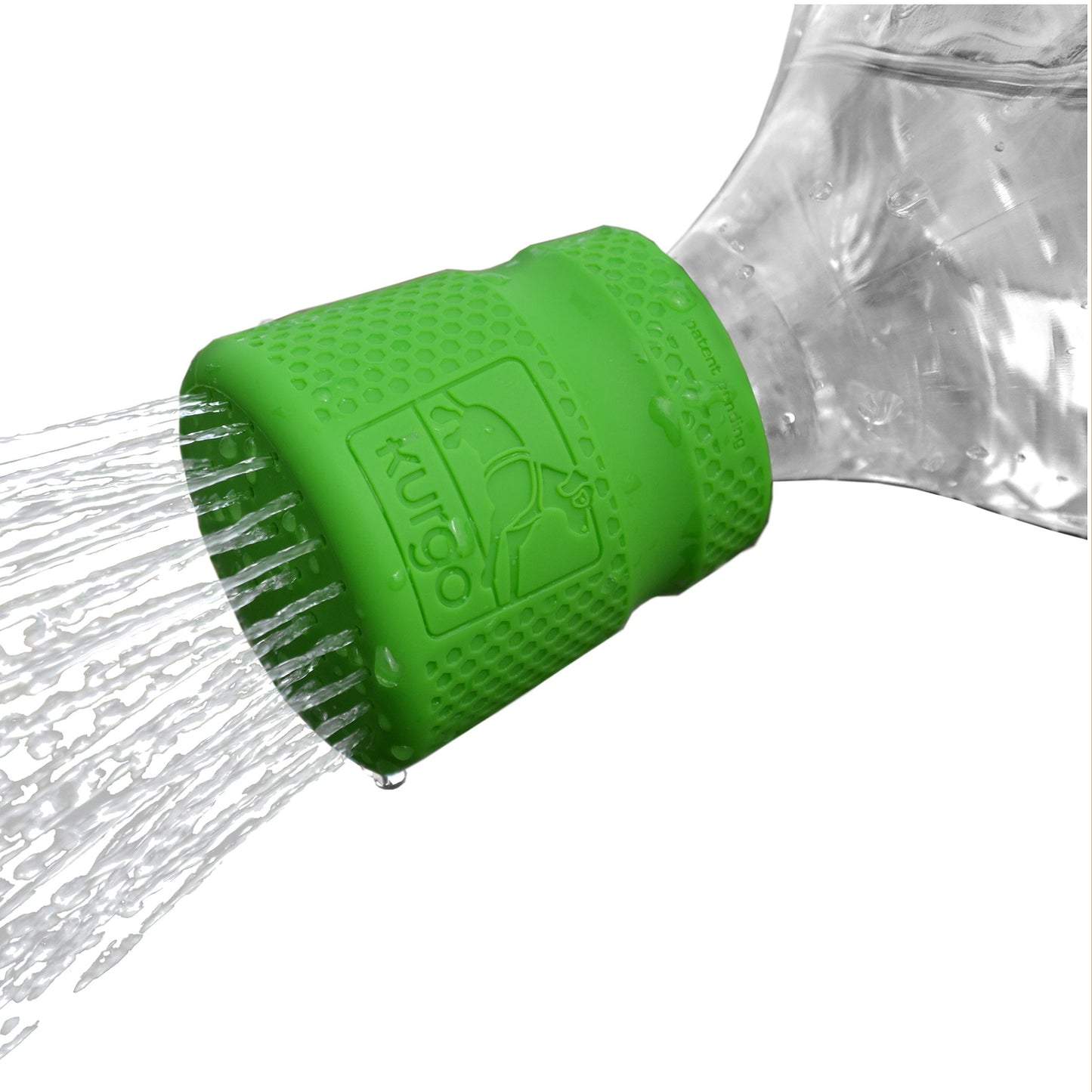 Kurgo Portable Outdoor Shower for Dogs | Dog Grooming Tool | Pet Bathing Gear | Dog Travel Accessories | Hiking, Beach, or Camping Supplies for Pets | Works with 2 Liter Soda Bottle | Mud Dog Shower