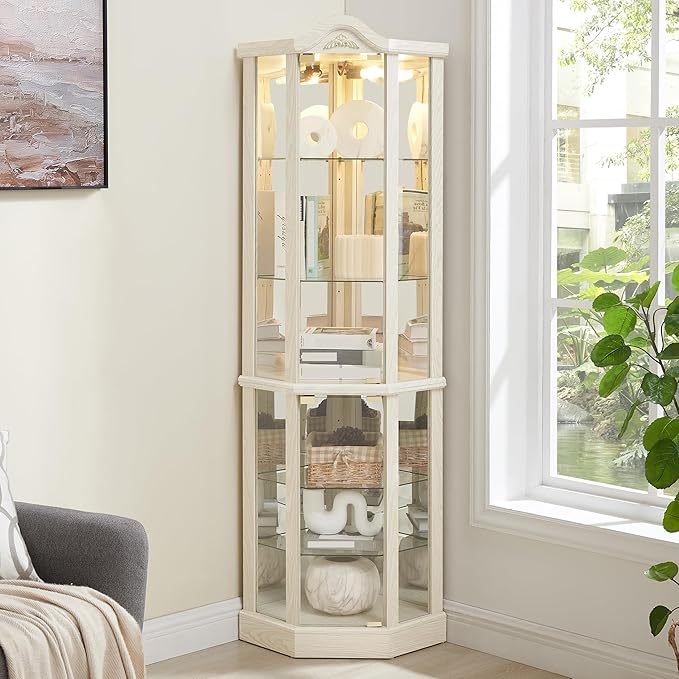 Glass Corner Display Cabinet