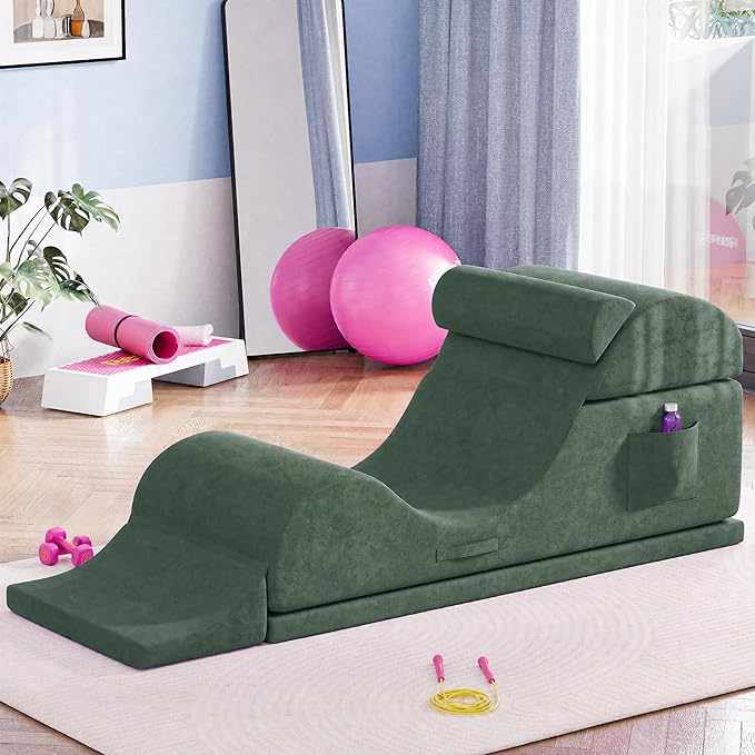 Convertible Yoga Chair for Adults, Ergonomic Foam Lounge
