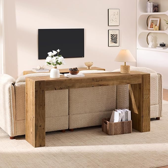 Reclaimed Solid Wood Console Table