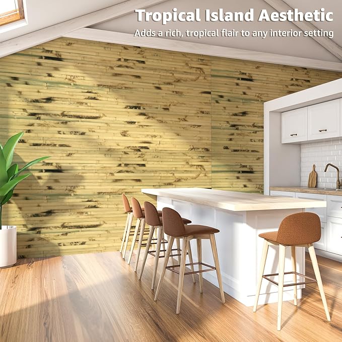 Art3d Natural Bamboo Wall Panel