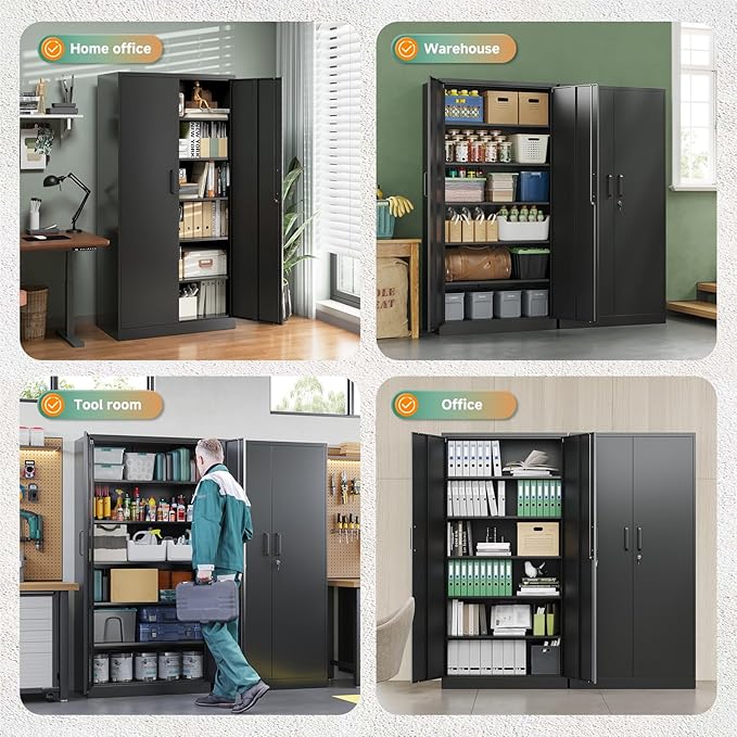 Letaya Metal Garage Storage Cabinets