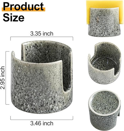 Kitchen Sponge Holder, Ceramic Dish Sponge Holder Scrubby Daddy Farmhouse Dish