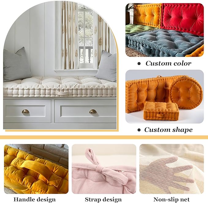 Custom Bench Cushion, Tufted Bench Cushions