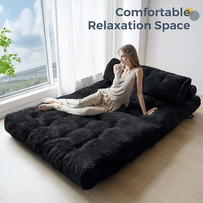 MAXYOYO Folding Sofa Bed, Convertible Sleeper Chair