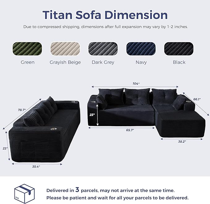 MAXYOYO Modular Sectional Couch