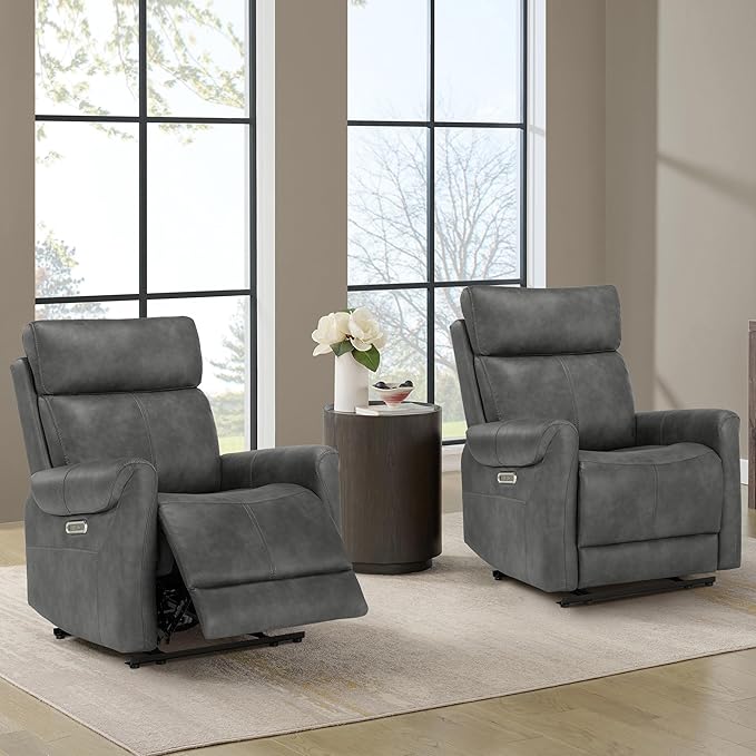 KISLOT Leather Recliner Chair for Adults Wall Hugger RV Recliner