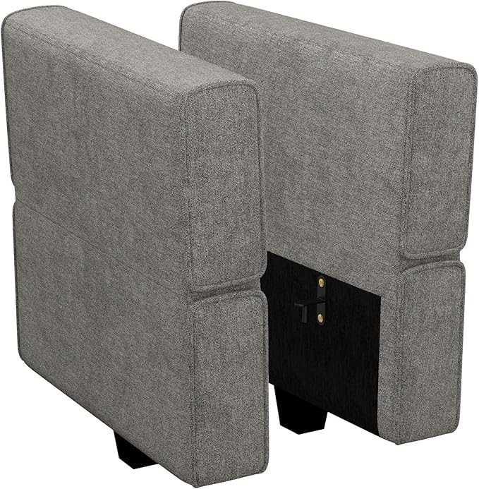 Belffin Fabric Modular Sectional Sofa Armrest Backrest Module Couch Side