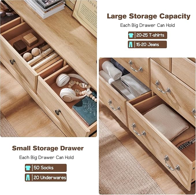 T4TREAM 7 Drawers Dresser Chests
