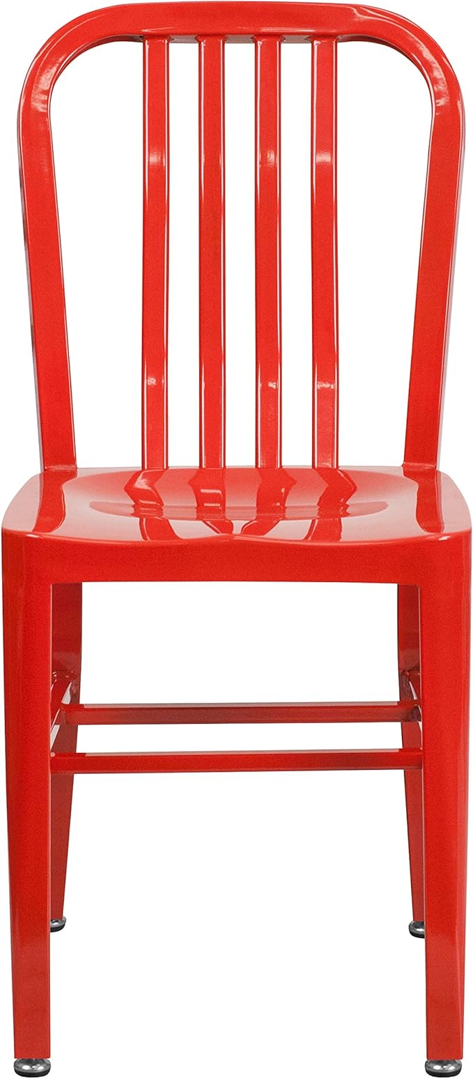 Flash Furniture Gael Indoor/Outdoor Modern Metal Dining Chairs,