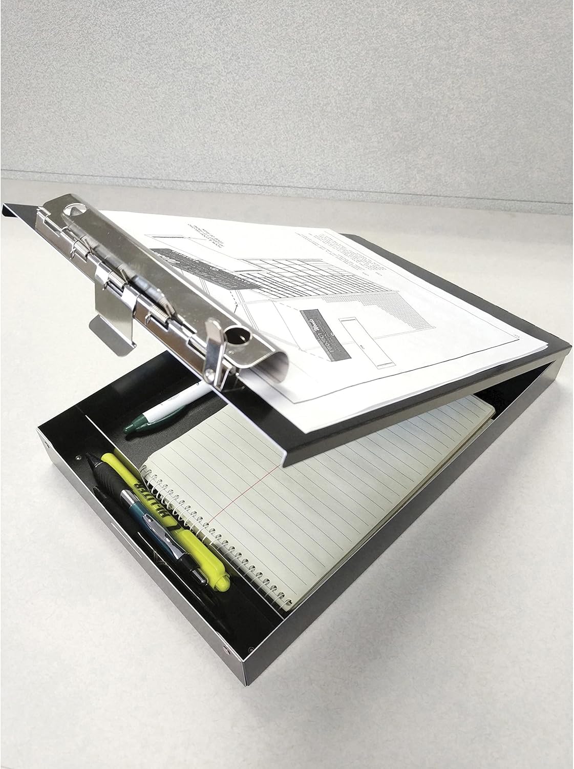 Saunders Redi-Rite Recycled Aluminum Storage Clipboard - Black - Letter Size (11018)
