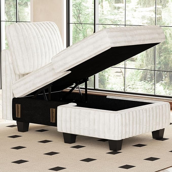 Belffin Modular Sectional Storage Chaise Module