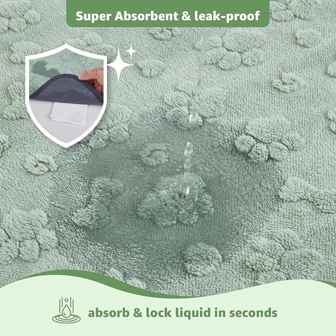 LOOBANI 2 Packs Extra Large Washable Pee Pads for Dogs,72x72in Non-Slip Reusable Puppy Pads, Super Absorbent Pet Whelping Pads, Puppy Playpen Mat for Incontinence, Housebreak, Floor and Bed