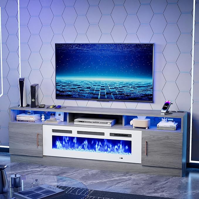 oneinmil 78" Fireplace TV Stand