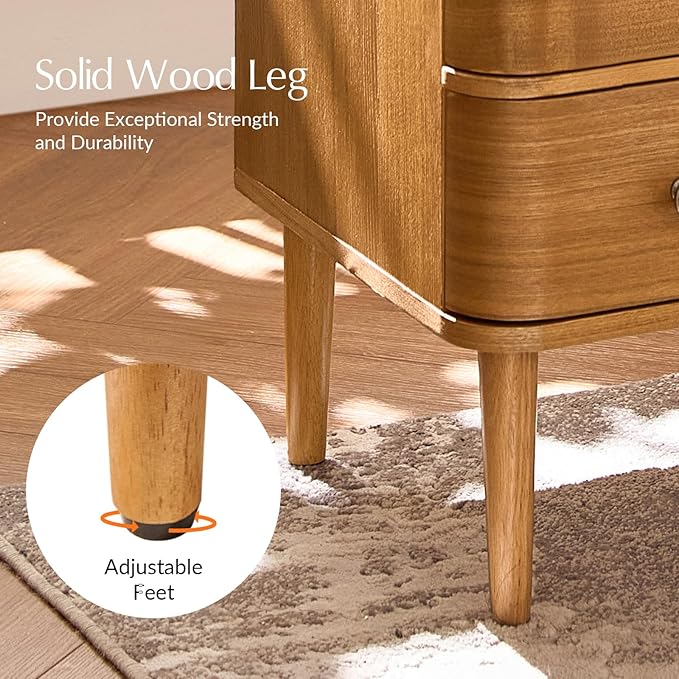 HULALA HOME Modern End Table Set of 2