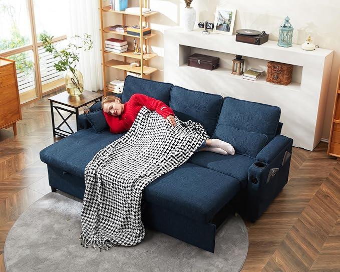 DURASPACE Sofa Bed Sleeper Pull Out 2 in 1 Sectional Sleeper Sofa Couches