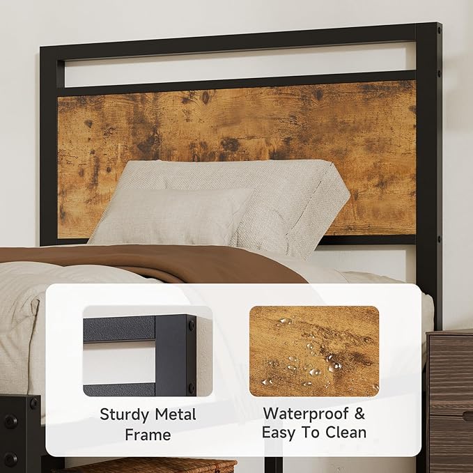 Z-hom Upgraded Twin Bed Frames, Heavy Duty Metal Sturdy Bed Frame Twin Size