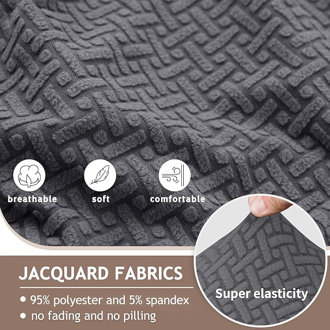 ALIECOM 100% Waterproof Recliner Sectional Couch Covers L Shape Stretch Corner