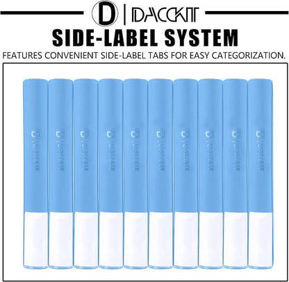 D DACCKIT Card Binder 16 Pocket - Fits 1024 Cards，4X4 Ringless Card Album with Sleeves for Trading Cards & Sports Cards（Model A，Sky Blue）