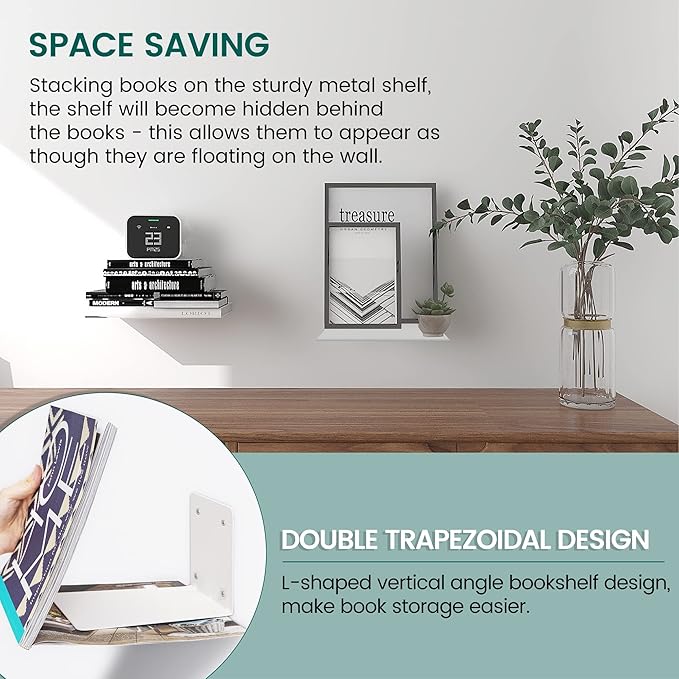 STORAGE MANIAC Floating Book Shelves