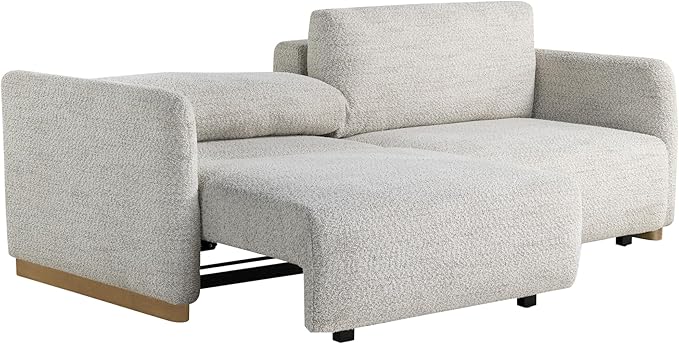 Serta Vail 86" Convertible Sleeper Sofa, Queen Size, Wall-Hugging Dreamglide