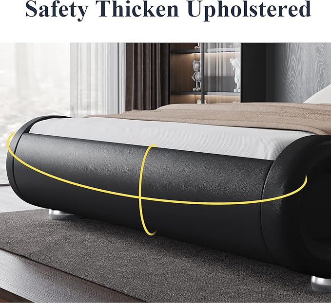 Allewie Full Size Upholstered Platform Bed Frame