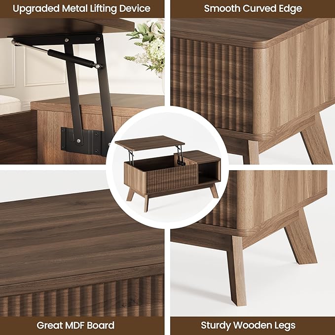 Wood Lift Top Coffee Table