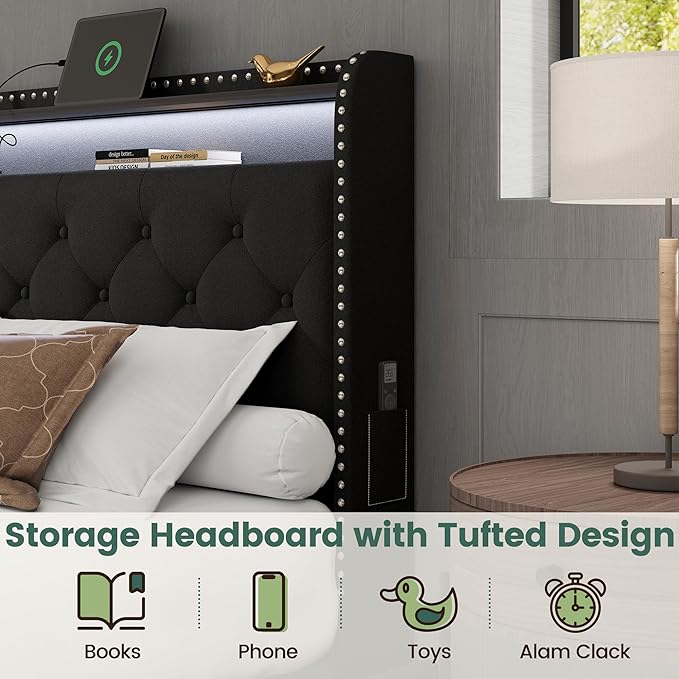 LARMACE King Size Bed Frame