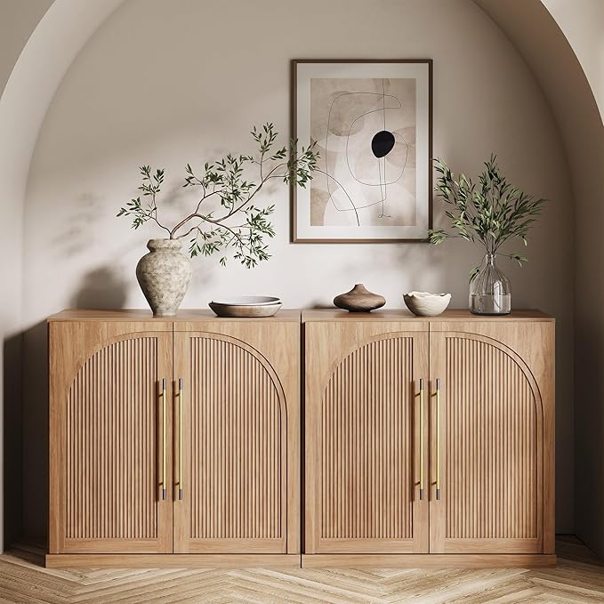 BELLEZE Set of 2 Modular Sideboard