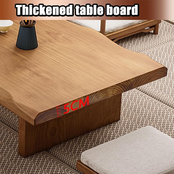 Solid Wood Japanese Low Floor Table Meditation Floor Sitting Altar Table