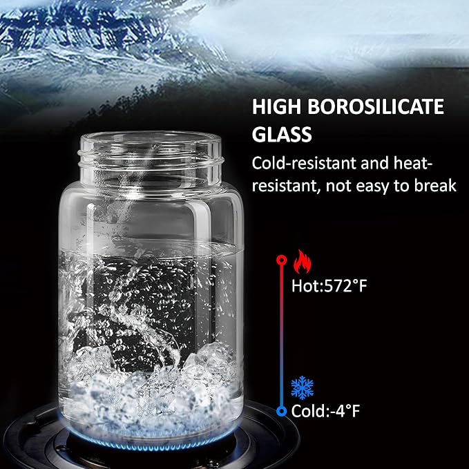 26 oz/850 ml Clear Glass Storage Canister with Airtight Wooden Lid, Small Overnight Oats Containers, Cute Decorative Salad Jar for Snacks Yogurt Spice Sugar Cereal Fruit Coffee Tea