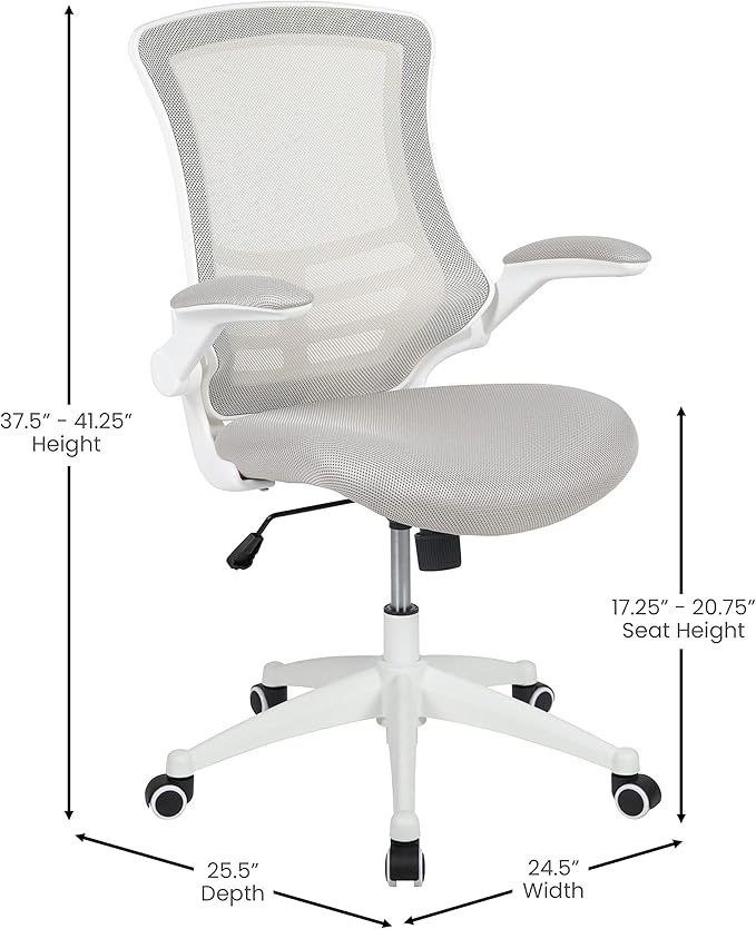 Flash Furniture Kelista Mid-Back Swivel Office Chair
