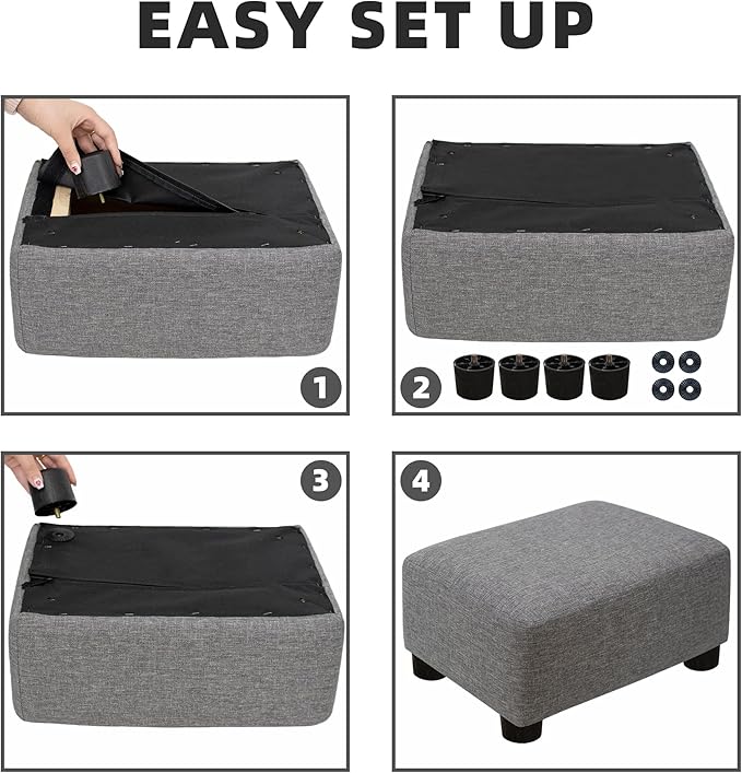 CAROLMADE Small Foot Stool Ottoman Footstool
