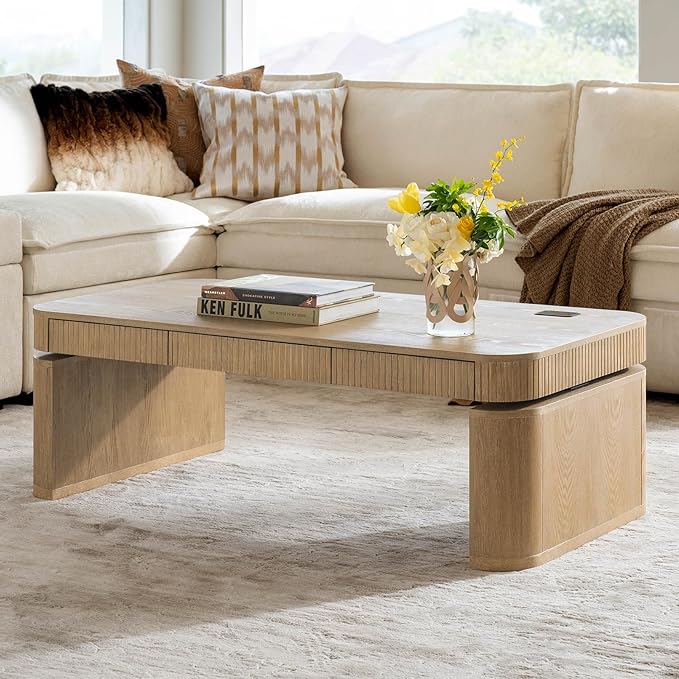 HULALA HOME Lift Top Coffee Table