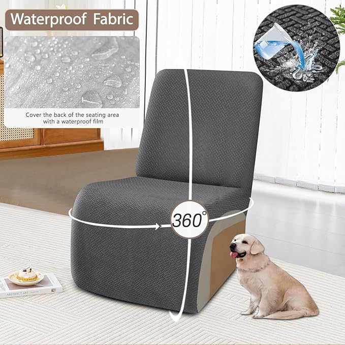 ALIECOM 100% Waterproof Recliner Sectional Couch Covers L Shape Stretch Corner
