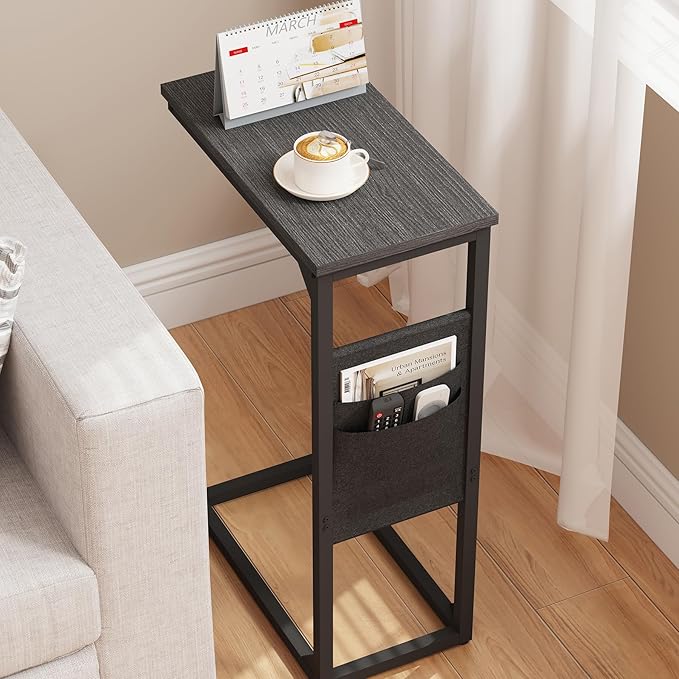 TUTOTAK C Shaped End Table, Side Table