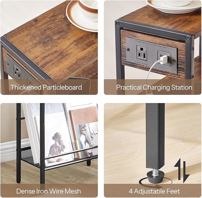 HOOBRO 15.7" Narrow Console Table