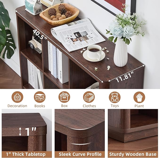 Joaxswe 9 Cube Bookshelf, 40.5" Wide Organizer Bookcase